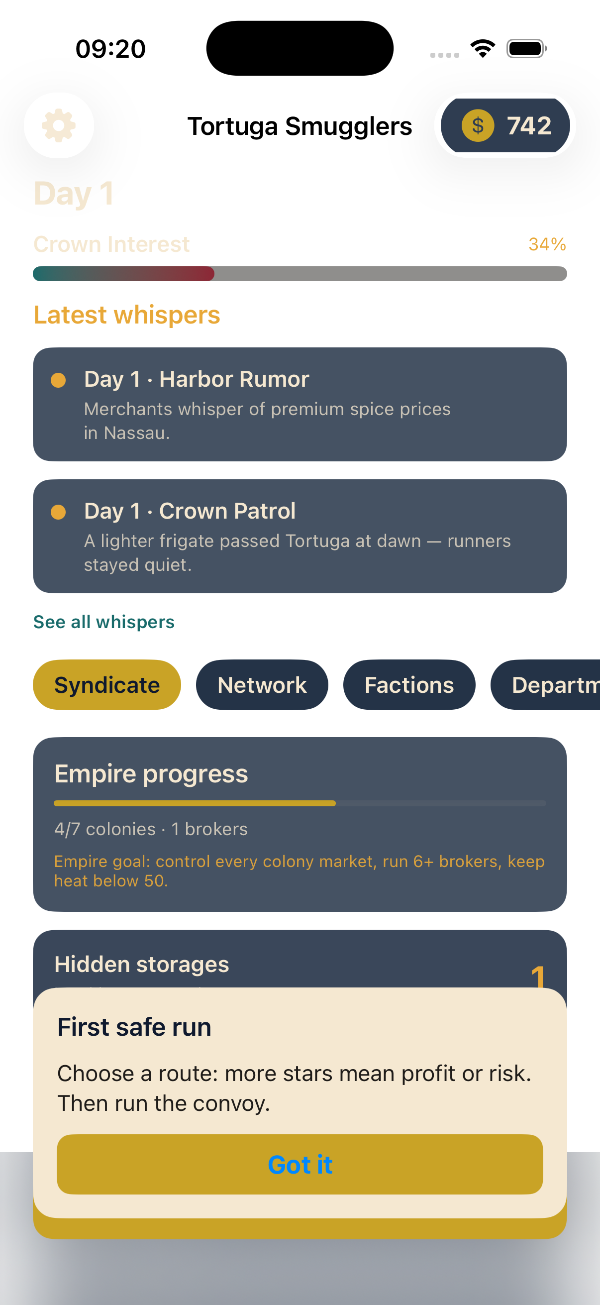 Onboarding day wizard preview